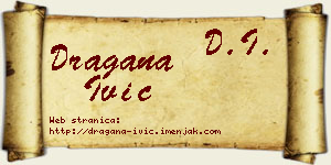Dragana Ivić vizit kartica